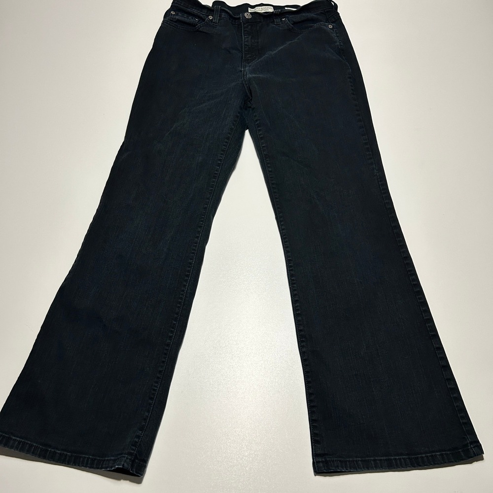 Levis 512 Perfectly Slimming Boot Cut Jeans Black Denim 14 Medium